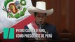 Pedro Castillo jura como presidente de Perú recalcando su objetivo de lograr una nueva Constitución