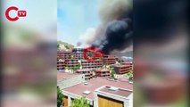 Milas'taki yangın otellere dayandı