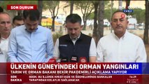 Bakanlardan devam eden yangınlarla ilgili açıklama