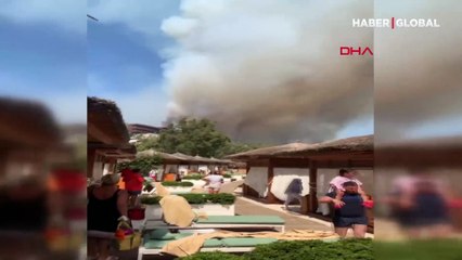 Bir yangın haberi de Muğla'dan