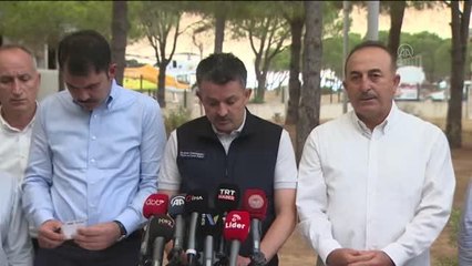 Son dakika haberi: Bakanlar, orman yangınlarıyla ilgili Antalya'da konuştu: (1)