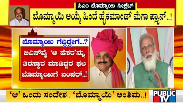 ಬೊಮ್ಮಾಯಿ ಸಿಎಂ ಆಯ್ಕೆ ಹಿಂದಿದೆ ಹೈಕಮಾಂಡ್ ಮೆಗಾ ಪ್ಲಾನ್..! | Basavaraj Bommai | BJP High Command
