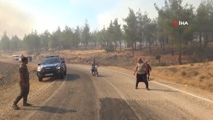 Kilis'teki orman yangını söndürülemiyor