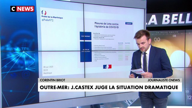 Covid-19 : inquiétudes face à la «situation dramatique» dans les Outre-mer. Notre journaliste Corentin Briot fait le point sur les mesures de restriction mises en place.