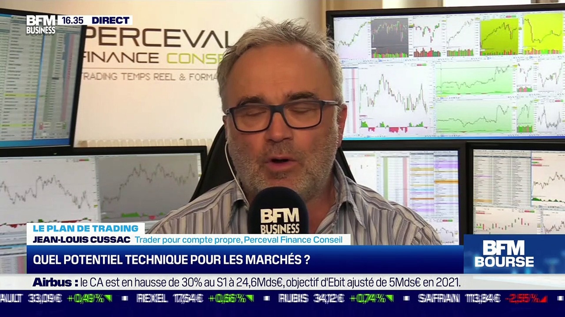 Jean-Louis Cussac (Perceval Finance Conseil) : Quel potentiel technique  pour les marchés ? - 29/07 - Vidéo Dailymotion