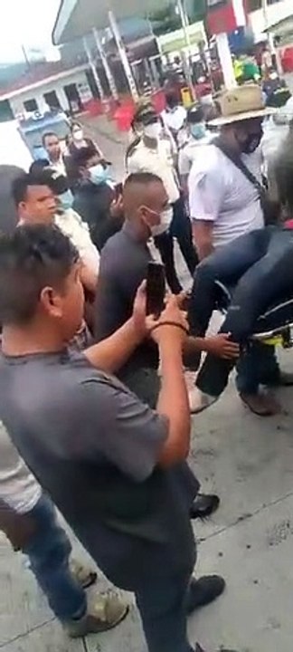 Accidente durante bloqueo en El Progreso