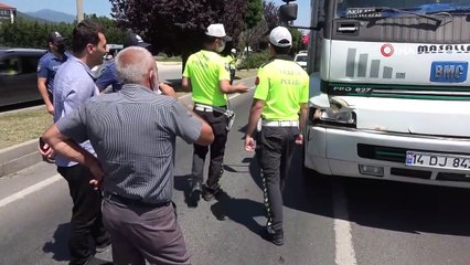 D-100 Karayolu’nda yürürken kamyonun çarptığı kadın ağır yaralandı