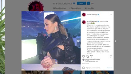 María Isabel se retira de la música y explica los motivos
