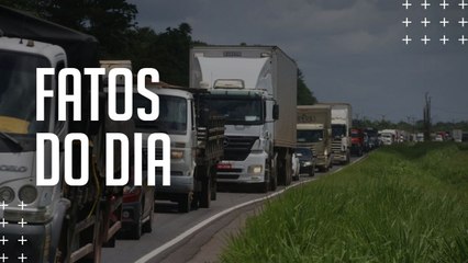 Acidente com carretas causa grande engarrafamento na BR-316