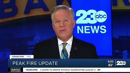 Peak Fire reaches 95% containment