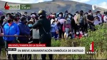 Pampa de la Quinua se alista para juramentación simbólica de Pedro Castillo