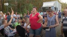 Акции протеста против палаточного городка для беженцев в Литве