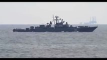Buque ruso vigila  a buque británico en el mar negro
