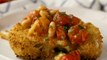 Parmesan-Crusted Cauliflower with White Beans & Tomatoes