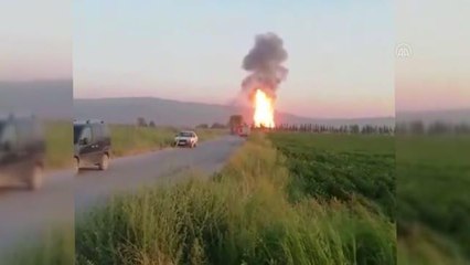 Biyogaz tesisinde çıkan yangın söndürüldü