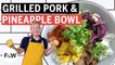 Justin Chapple Makes Grilled Pork Bowl with Pineapple and Cilantro | Mad Genius | Food & Wine