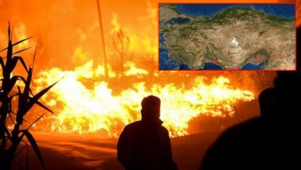 Türkiye'de süren orman yangınları NASA haritasında! Kırmızı noktaların yoğunluğu dikkat çekici