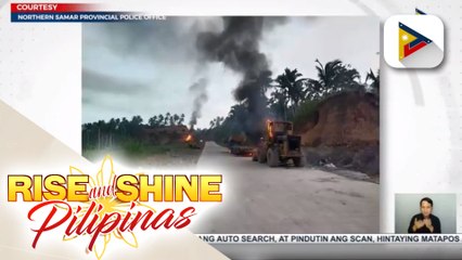P32-M halaga ng heavy equipment, sinunog umano ng mga rebeldeng grupo sa Northern Samar