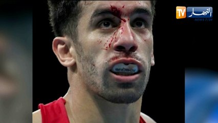 إقصاء الملاكم يونس نموشي بعد قرار من الحكم بوقف النزال