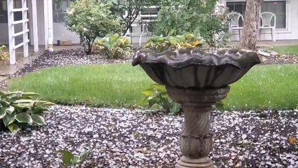 Heavy hail and rain strike Columbus