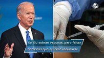 Biden propone pagar 100 dólares a quienes se vacunen contra Covid-19 en Estados Unidos