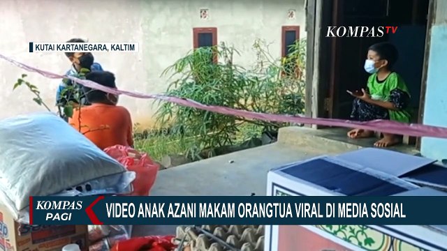 Viral! Anak Yatim Adzani Makam Ibu yang Meninggal Karena Covid-19, Presiden Beri Bantuan Rp 25 Juta