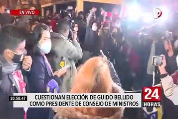 Download Video: Juramentación de ministros: se registran disturbios en las afueras del Gran Teatro Nacional