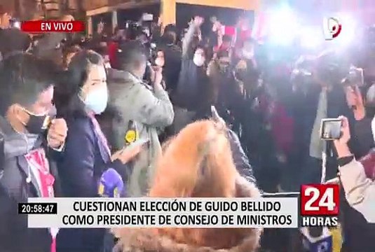 Juramentación de ministros: se registran disturbios en las afueras del Gran Teatro Nacional