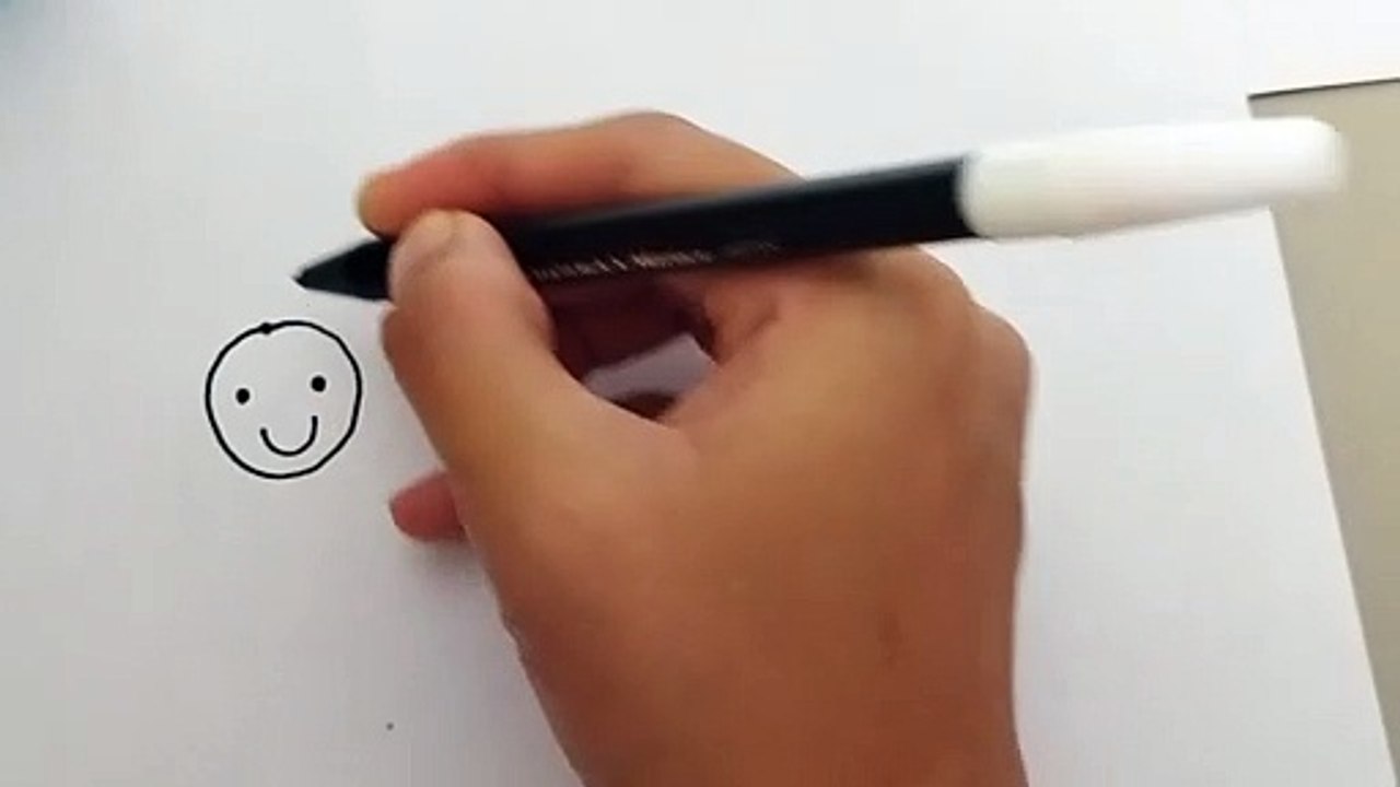 Drawing a smiling rainbow