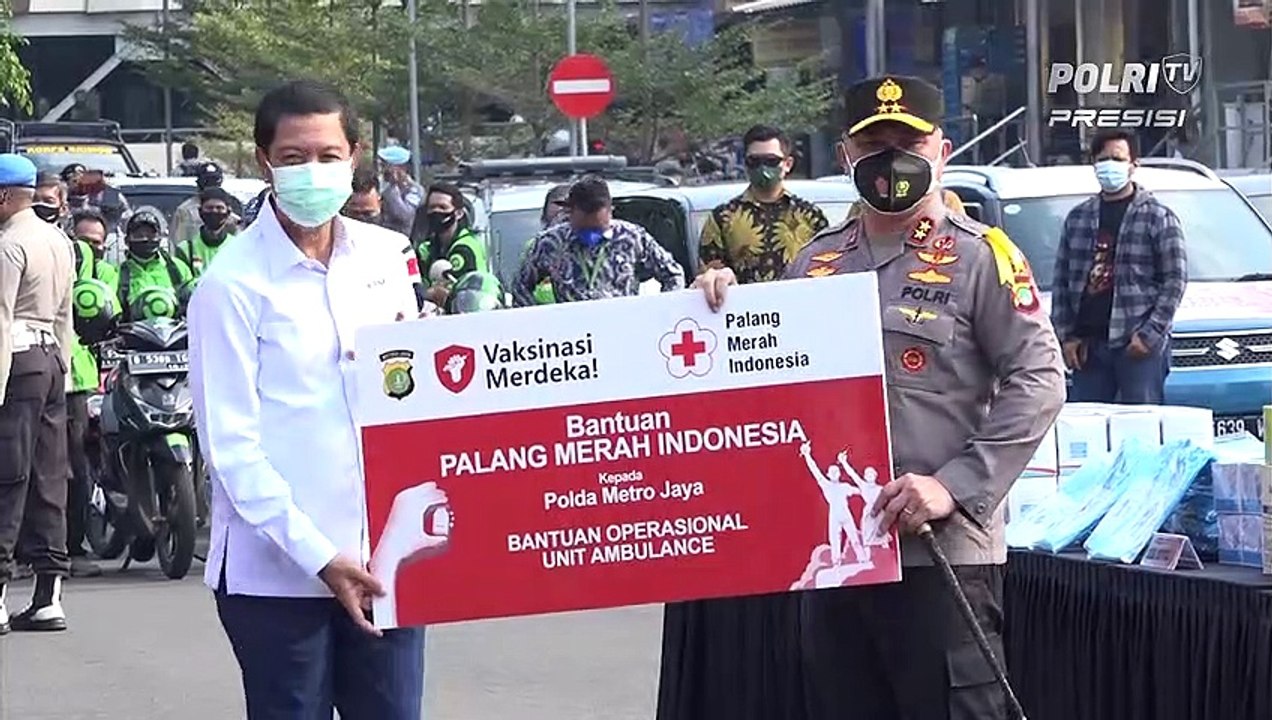 Penyerahan Bantuan Logistik Dari Donatur ke Polda Metro Jaya