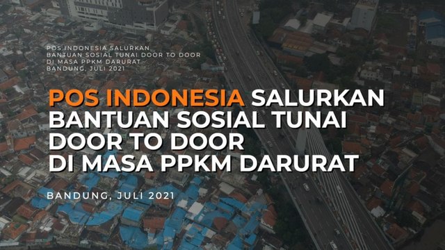 Pos Indonesia Salurkan BST Door to Door di Masa PPKM Darurat