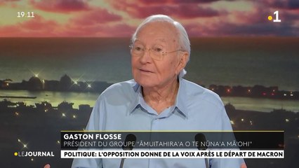 G Flosse invité du journal