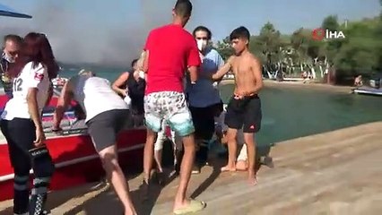 Muğla'nın Pina Yarımadası'ndaki yangın saatler sonra kontrol altına alındı; 80 hektarlık alan zarar gördü