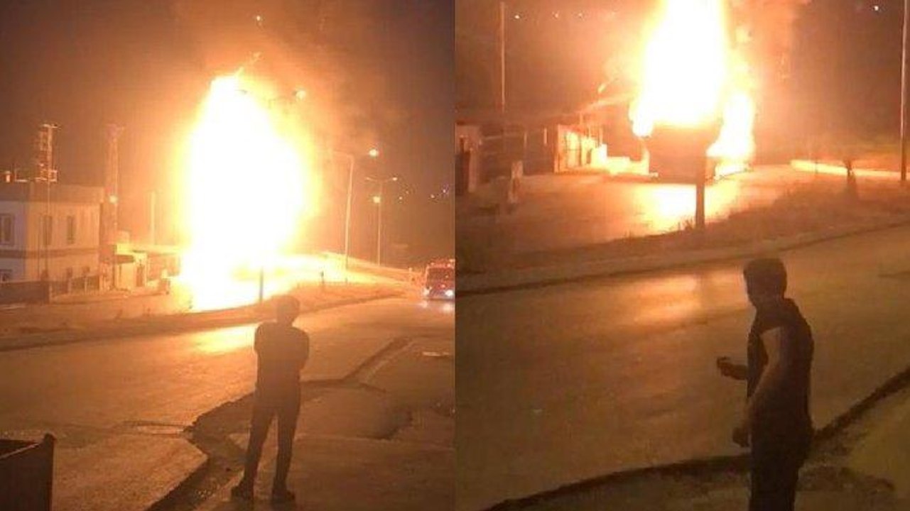 Başakşehir’de İETT otobüsü alev alev yandı