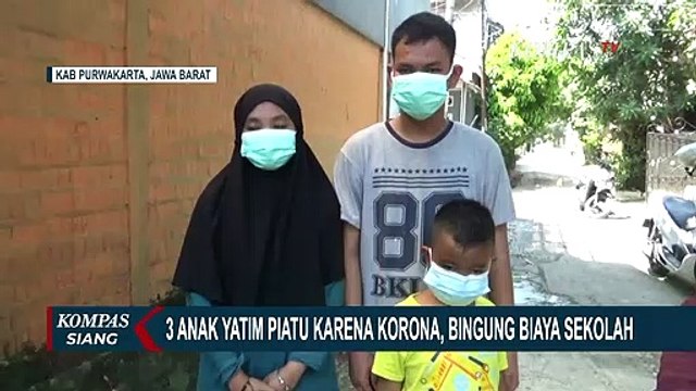 Jadi Yatim Piatu Akibat Covid-19, Tiga Bersaudara Ini Kebingungan Bayar Biaya Sekolah