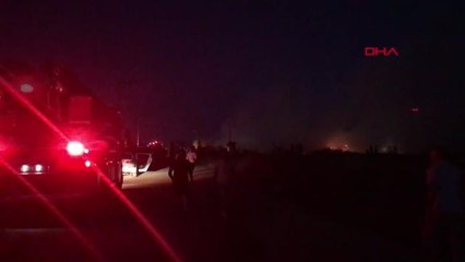 PALET FABRİKASININ BAHÇESİNDE DEPOLANAN BİNLERCE PALET YANDI