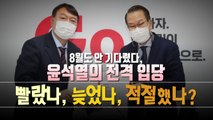 [영상] 화약고 된 '쥴리 벽화' 결국 철거...같은 날 윤석열 입당 / YTN