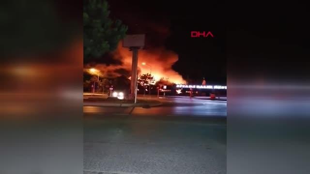 BAŞAKŞEHİR'DE BALIK RESTORANI ALEV ALEV YANDI