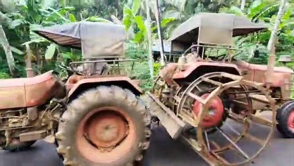Skills of Tractor Drivers | Mahindra Yuvo 575 Di 4WD  & 2WD Iron Cage Wheal  Traktor Picks up | Agricultur Farming Machine | Zubair Menothil