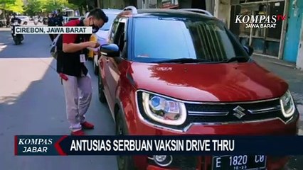 Memecah Potensi Kerumunan, TNI AL Cirebon Gelar Vaksinasi Drive Thru