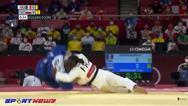 Frances Clarisse Agbegnenou Wins first Olympic judo gold Tokyo 2021 Olympics