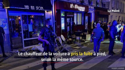 Paris : une voiture percute une terrasse, un mort et six blessés