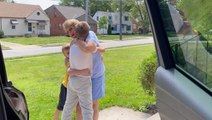 Family Reunites With Grandparents After 551 Days Apart