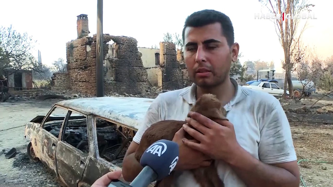 Antalya Manavgat yangınında doğan mucize! O anları ağlayarak anlatmıştı