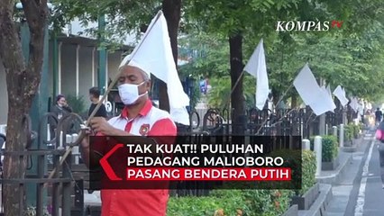 Hampir 2 Tahun Terdampak Pandemi, Pedagang Malioboro Kibarkan Bendara Putih!!