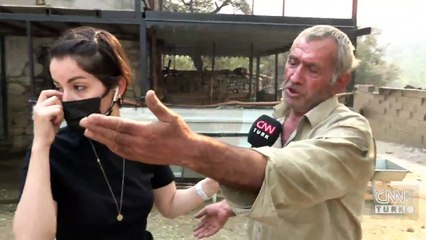 Manavgat'ta köylünün evi ocağı küle döndü