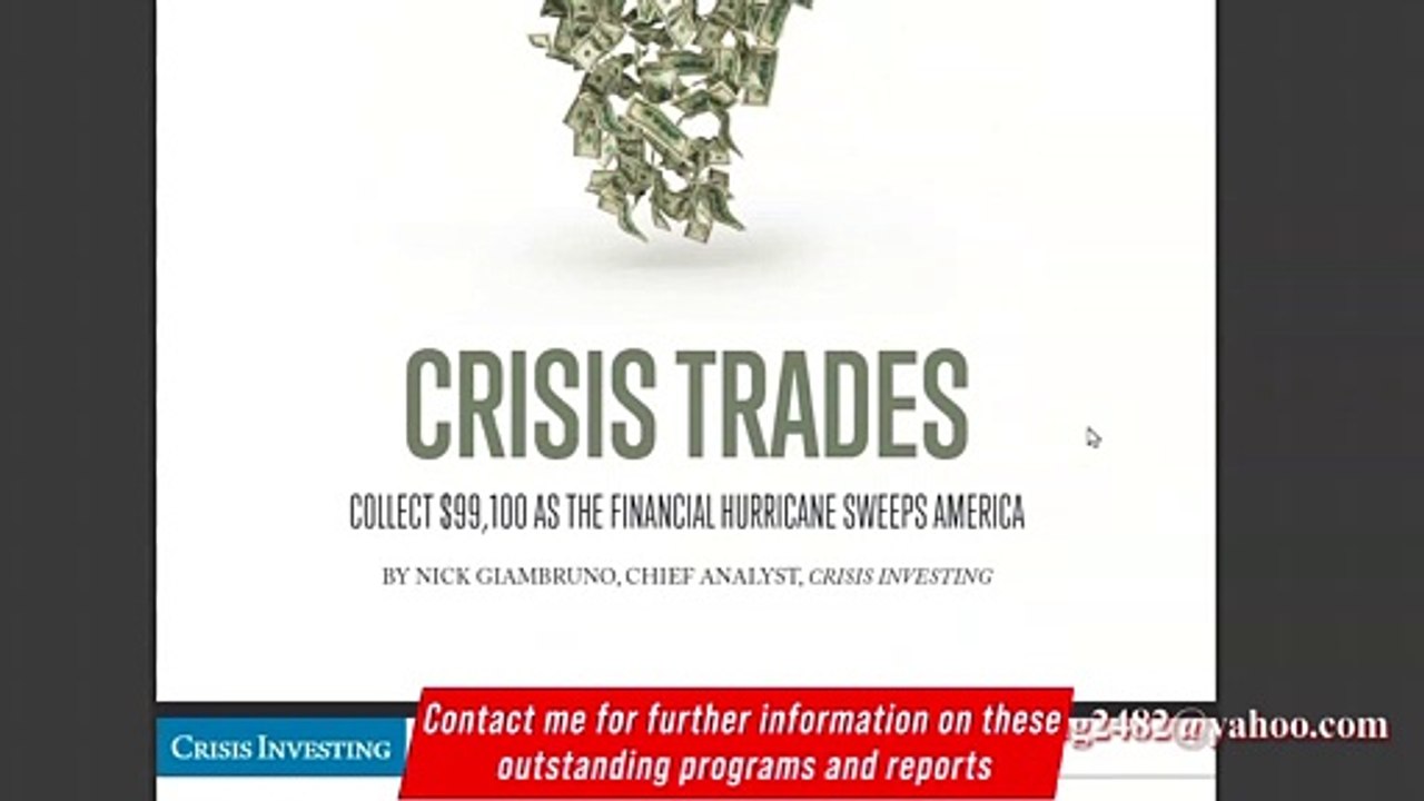 Casey Research  Crisis Investing - Crisis Trades Collect $99,100 As The Financial Hurricane Sweeps America