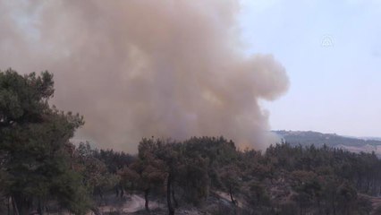 Aladağ'daki orman yangınına müdahale ediliyor (2)