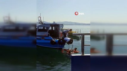 Kınalıada Bostancı motorunda intihar girişimi