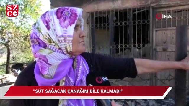 10 yıl önce bakkal dükkanı dün de evi yandı